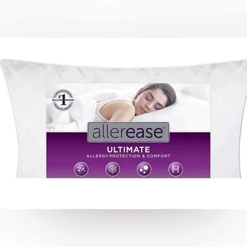NWT Allerease Ultimate Allergy Protection and Comfort Down-Alternative Pillow.